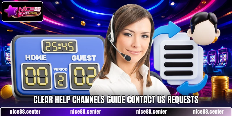 Clear help channels guide contact us requests