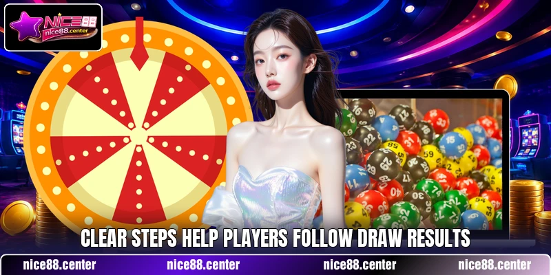 Clear steps help players follow draw results