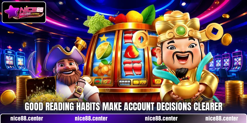 Good reading habits make account decisions clearer Good reading habits make account decisions clearer