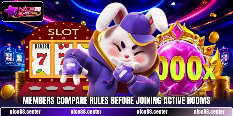 Members compare rules before joining active rooms