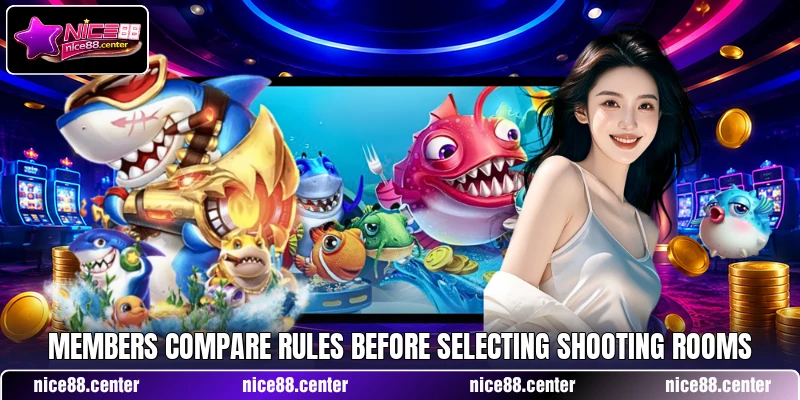 Members compare rules before selecting shooting rooms