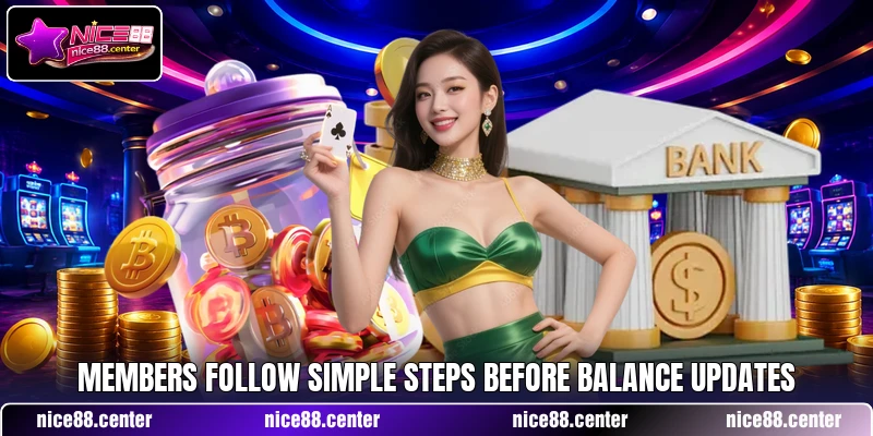 Members follow simple steps before balance updates Members follow simple steps before balance updates