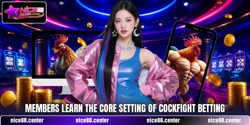Members learn the core setting of cockfight betting
