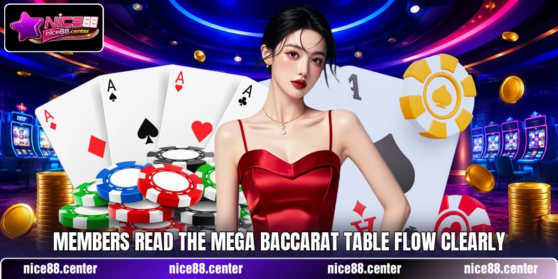 Members read the Mega Baccarat table flow clearly Members read the Mega Baccarat table flow clearly