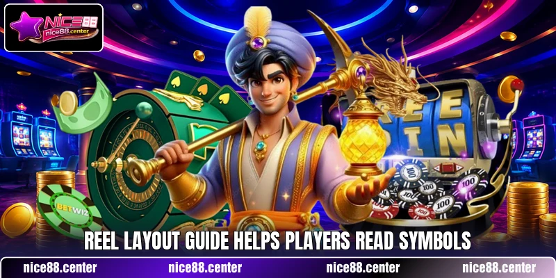 Reel layout guide helps players read symbols