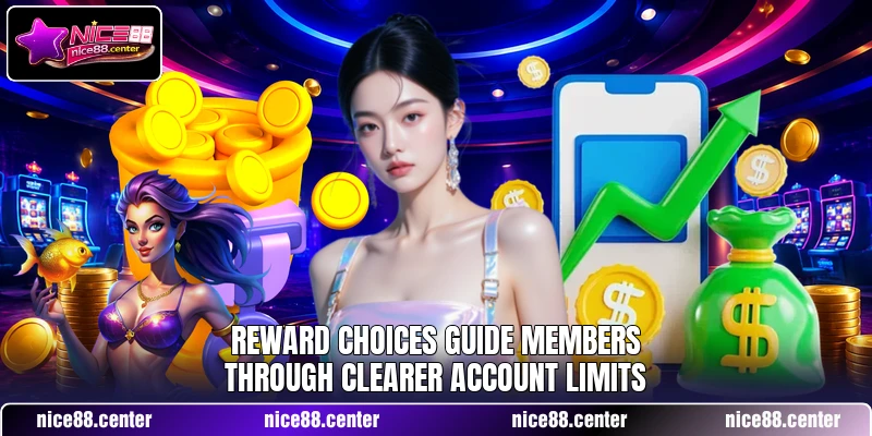 Reward choices guide members through clearer account limits Reward choices guide members through clearer account limits