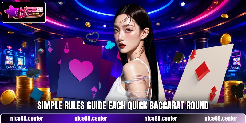 Simple rules guide each quick baccarat round Simple rules guide each quick baccarat round