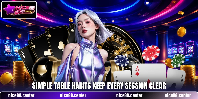Simple table habits keep every session clear Simple table habits keep every session clear